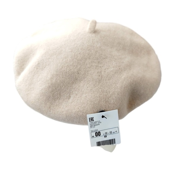 Pimkie Beret Hat Womens One Size Beret Biege Winter Cap Wool Blend New With Tags - Picture 5 of 15